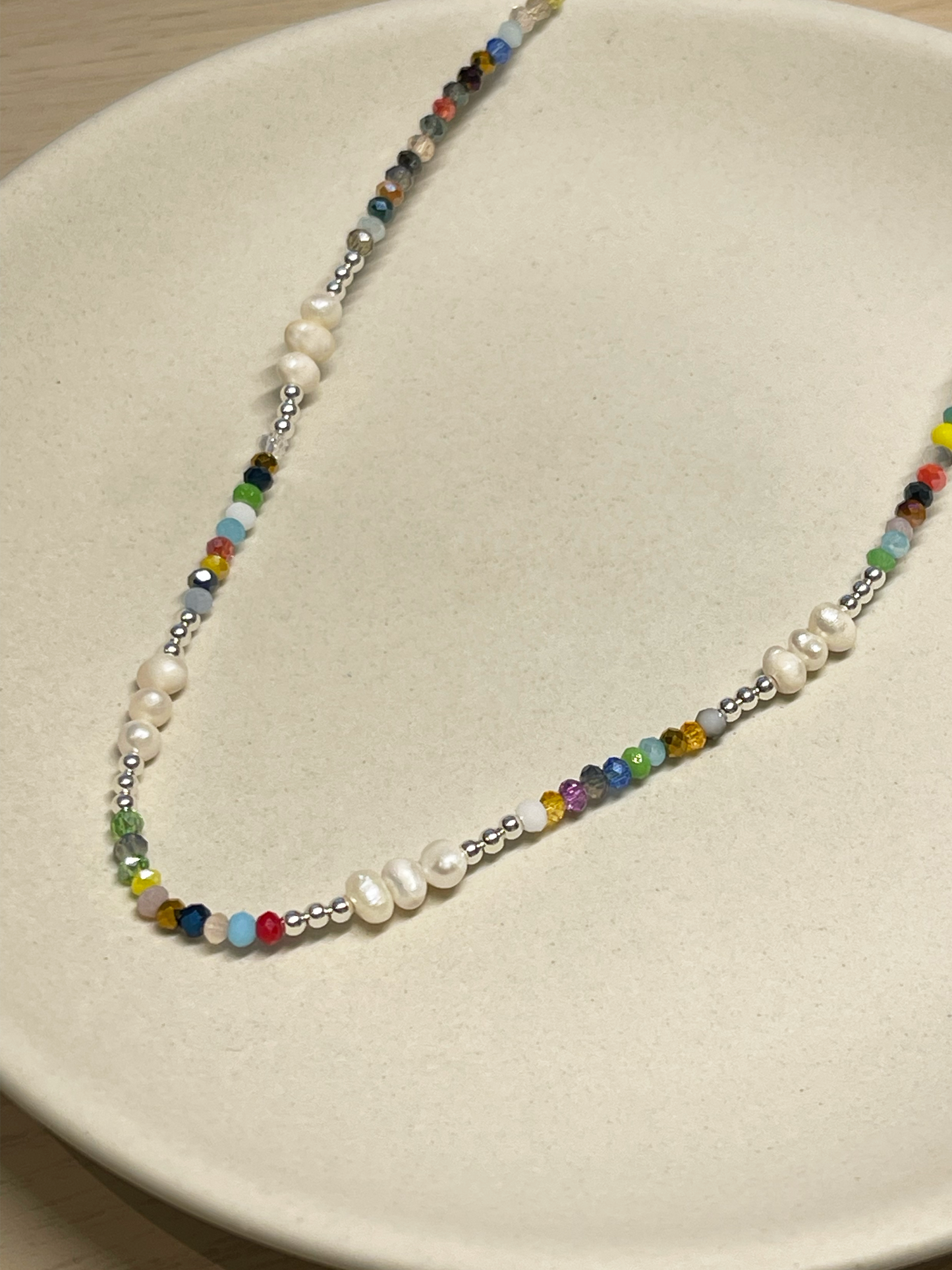 COLLAR NEBULOSA PERLA 925